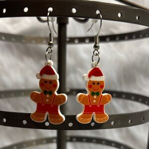 Festive Gingerbread Man Earrings